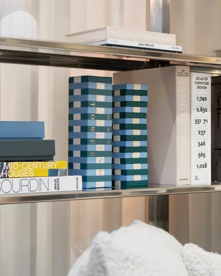 Tumbling Towers, Green/Blue